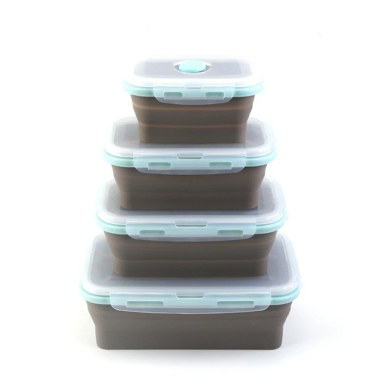 Square Silicone Lunch Box